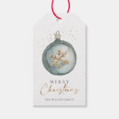 オーナメントミニマルウィンターコージークリスマス ギフトタグ (正面)