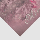 オーナメントメリークリスマスピンクシルバーホリデーツリー 薄葉紙 (詳細)