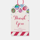 オーナメントメリーリトルブライダルシャワーありがとう ギフトタグ (裏面)