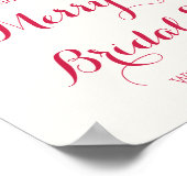 オーナメントメリーリトルブライダルシャワー歓迎 ポスター (角)