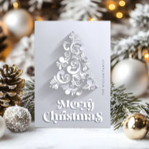 オーナメントモダンクリスマスツリーの挨拶