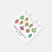 オーナメントモダンズクリスマスホリデー スタンダードカクテルナプキン (角)