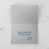 オーナメントリボン折り畳みグリーティングカード カード (内部)