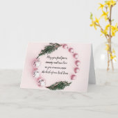 「オーナメントリース」クリスマスグリーティングカード カード (黄色い花)