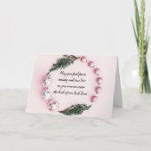 「オーナメントリース」クリスマスグリーティングカード カード (正面)