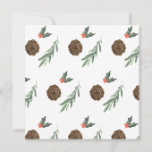 オーナメント交換の招待を編集可能 招待状 (裏面)