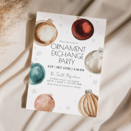 オーナメント交換クリスマスパーティの招待状 招待状