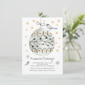 オーナメント交換スワップクリスマスホリデーパーティー 招待状 (スタンド正面)