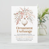 オーナメント交換パーティの招待状 招待状 (スタンド正面)