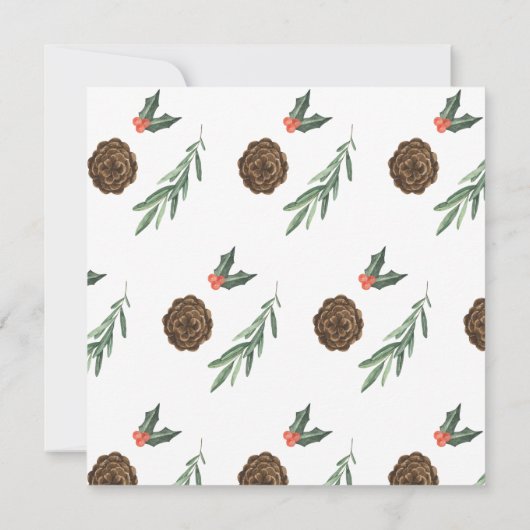 オーナメント交換会の招待状（編集可） 招待状 (裏面)