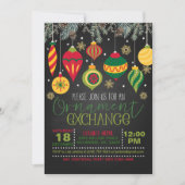 オーナメント交換招待状- Blk 招待状 (正面)