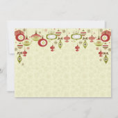 オーナメント交換Chrismasのパーティの招待状 招待状 (裏面)