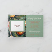 オーナメント付きキャンドル写真&クラフトクリスマス カード (内部)