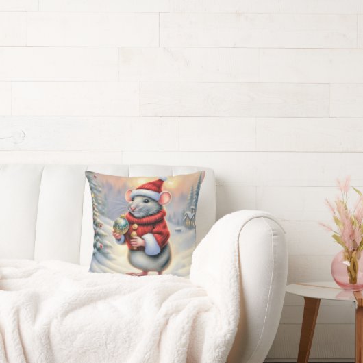 オーナメント付きクリスマスマウス クッション (ソファ)