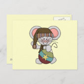 オーナメント付きクリスマスマウス シーズンポストカード (正面/裏面)