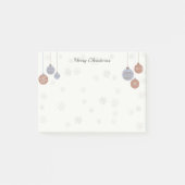 オーナメント付きメリークリスマスノート ポストイット (正面)