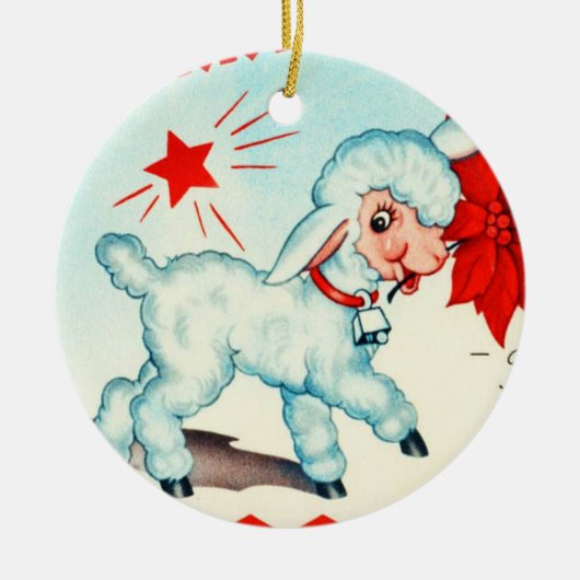 オーナメント休日の芸術ヴィンテージのクリスマス7 セラミックオーナメント (正面)