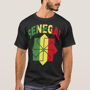 オーナメント内にクリップされたセネガル国旗 Tシャツ