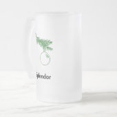 オーナメント壮麗 フロストグラスビールジョッキ (正面左)