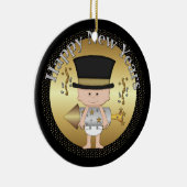 オーナメント大晦日のベビーの日付を加えます セラミックオーナメント (右)