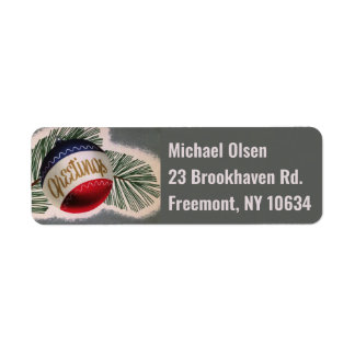 オーナメント差出人住所ラベル ラベル