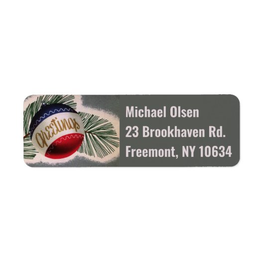 オーナメント差出人住所ラベル ラベル (正面)