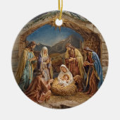 オーナメント平和出生シーン セラミックオーナメント (正面)