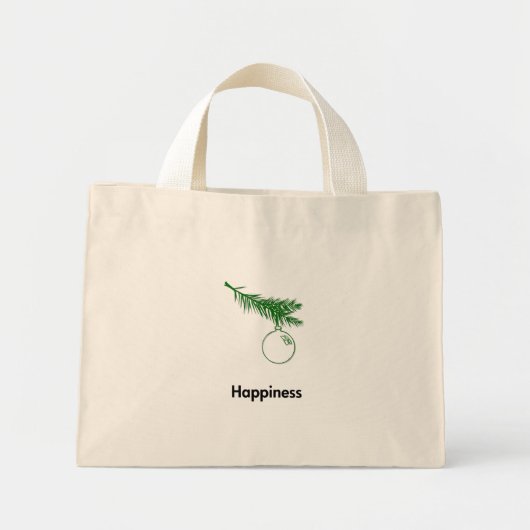 オーナメント幸福 ミニトートバッグ (正面)