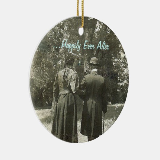 ...オーナメント後ずっと幸せに セラミックオーナメント (右)