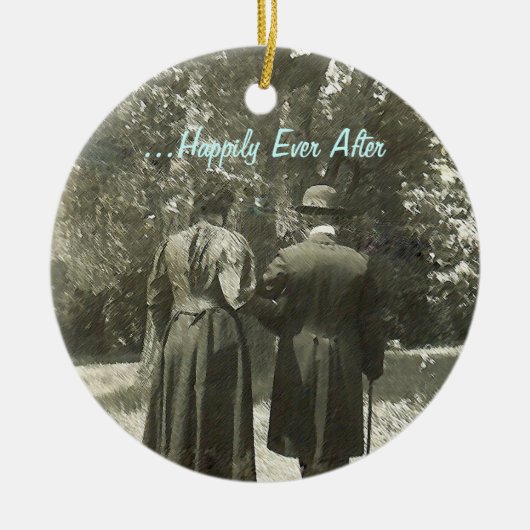 ...オーナメント後ずっと幸せに セラミックオーナメント (正面)