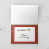 オーナメント折り畳み聖なる書物、 経典クリスマスカード シーズンカード (内部)