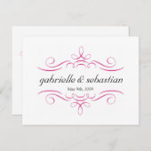 オーナメント日付ポストカードの保存 案内ポストカード (正面/裏面)