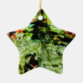 オーナメント星、抽象芸術星 セラミックオーナメント (正面)