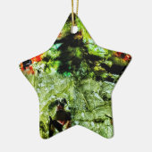 オーナメント星、抽象芸術星 セラミックオーナメント (左)