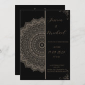 オーナメント結婚式招待状 招待状 (正面/裏面)