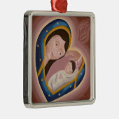 オーナメント統一されたハート メタルオーナメント (右)