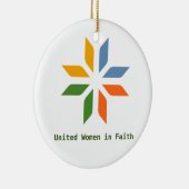 オーナメント統一された – 信仰する女性 セラミックオーナメント (右)