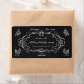 オーナメント縁どヴィンテージ差出人住所 ラベル (インサイチュ)