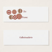 オーナメント群ギフトラベル (正面&裏面)