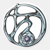 オーナメント記号のシール ラウンドシール (正面)