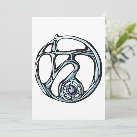 オーナメント記号招待状 招待状 (スタンド正面)