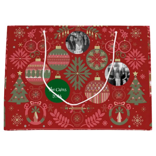 オーナメント贈与 ラージペーパーバッグ (正面)