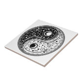 オーナメント陰陽徴候ペイズリーデザイン タイル (側面)