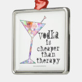 オーナメント、ウォッカはセラピーより安いです メタルオーナメント (左)