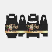 オーナメント、エバーグリーンおよび金ゴールドリボン優先ボックス フェイバーボックス (折り畳みなし)