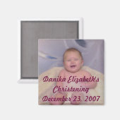 オーナメント、エリザベスの洗礼12月… マグネット (正面/裏面)