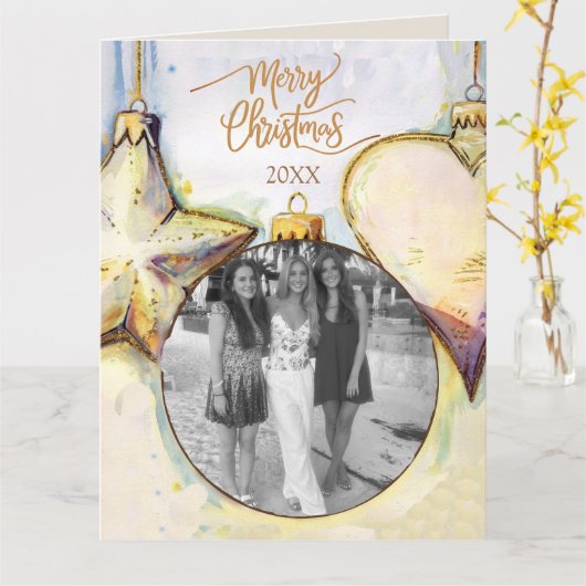 オーナメント カード (黄色い花)