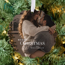 オーナメント カード | モダンなトレンディーなクリスマスの写真