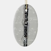 オーナメント-クラリネット2 -あなたの色を選んで下さい セラミックオーナメント (右)