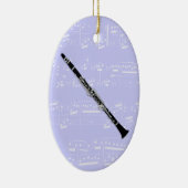 オーナメント-クラリネット-あなたの色を選んで下さい セラミックオーナメント (右)